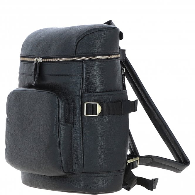 Ashwood Leather Ashwood Classic Leather Laptop Rucksack Black: Q-45