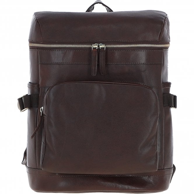 ashwood leather Ashwood Classic Leather Laptop Rucksack Brandy: Q-45