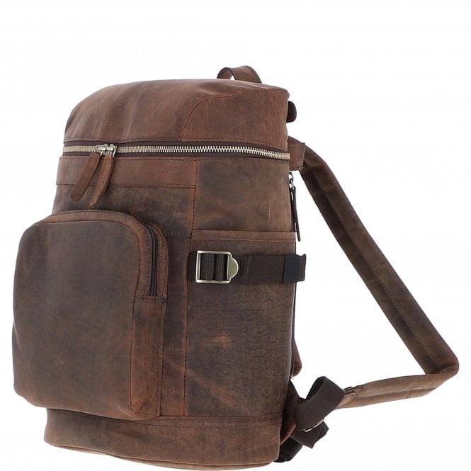 Ashwood Leather Ashwood Classic Leather Laptop Rucksack Brown: Q-45