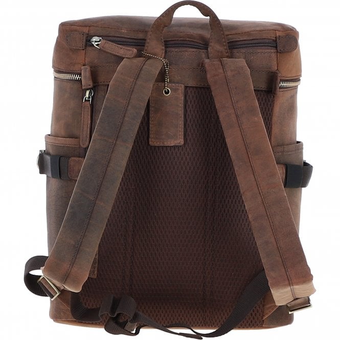 Ashwood Leather Ashwood Classic Leather Laptop Rucksack Brown: Q-45
