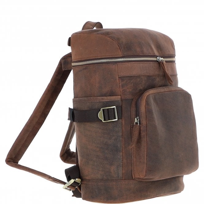 Ashwood Leather Ashwood Classic Leather Laptop Rucksack Brown: Q-45
