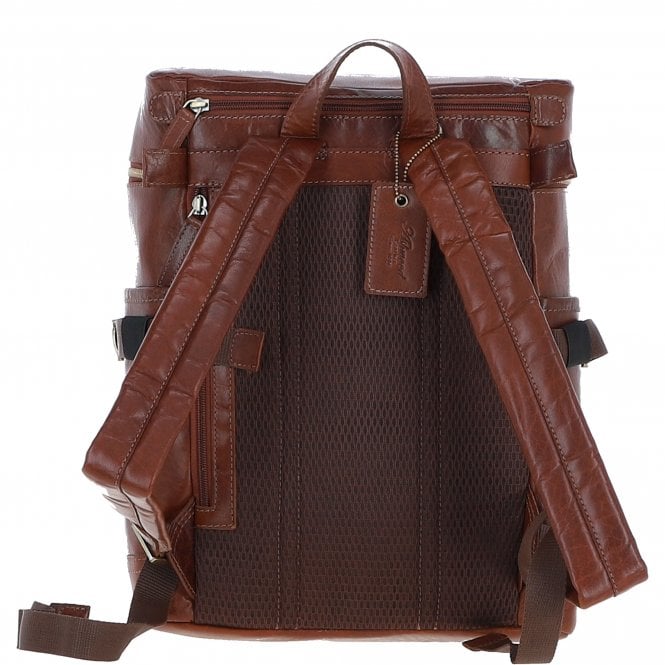 Ashwood Leather Ashwood Classic Leather Laptop Rucksack Chestnut: Q-45