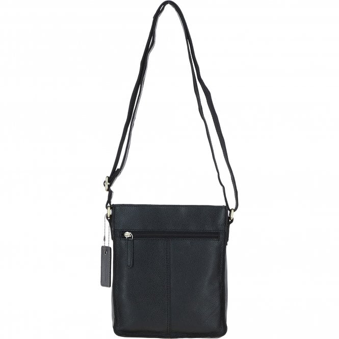 Ashwood Leather Ashwood Classic Leather Side Bag Black: Q-41