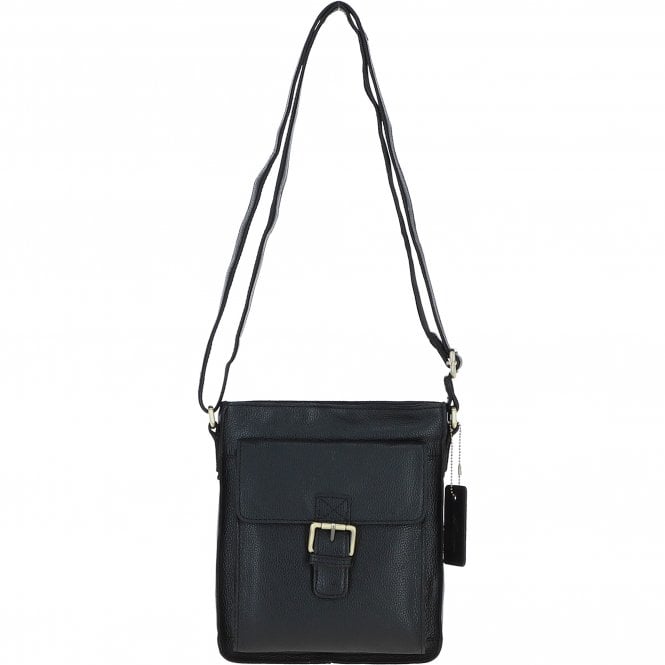 ashwood leather Ashwood Classic Leather Side Bag Black: Q-41