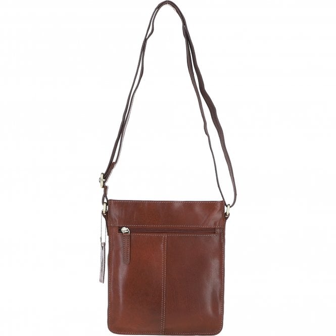 Ashwood Leather Ashwood Classic Leather Side Bag Chestnut: Q-41