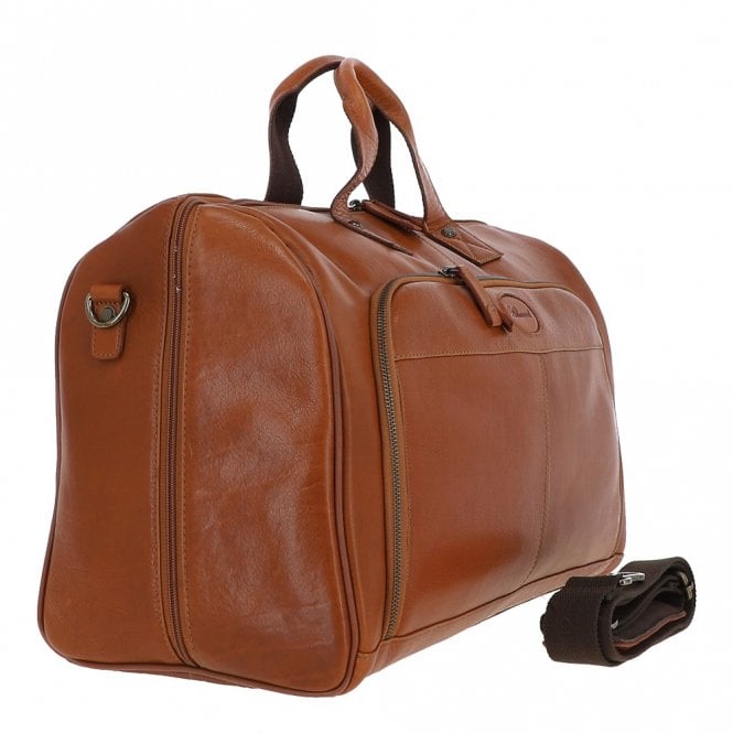 Ashwood Leather Ashwood Hi Veg Leather Flight-Cabin Weekend Holdall Tempo Tan : 8150
