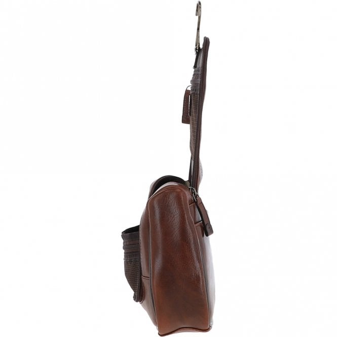 Ashwood Leather Ashwood Hi Veg Leather Hanging Wash Bag Tempo Brown : 8140
