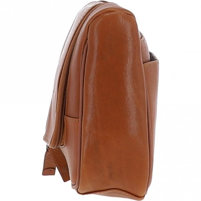Ashwood Leather Ashwood Hi Veg Leather Hanging Wash Bag Tempo Tan : 8140