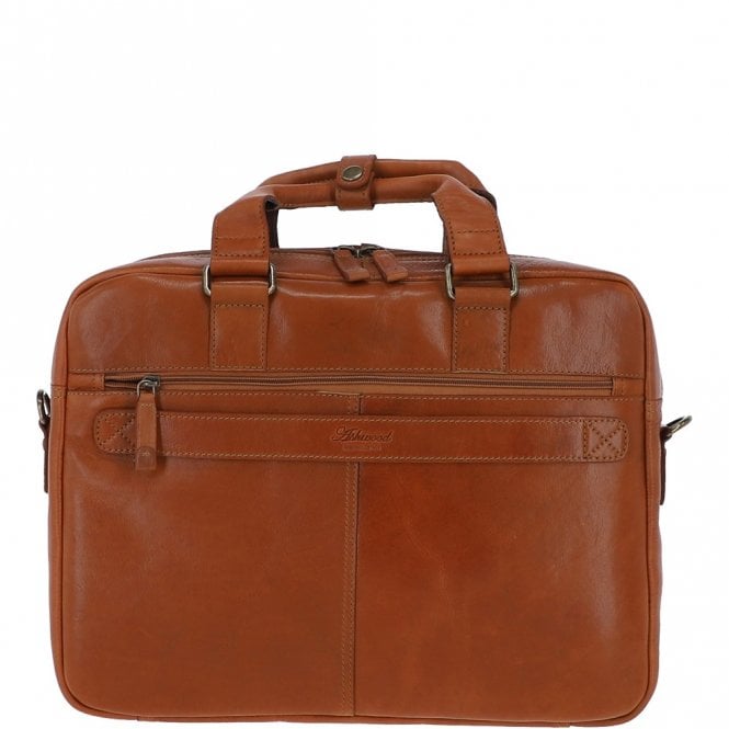 Ashwood Leather Ashwood Hi Veg Leather Laptop Briefcase Tempo Tan: 8143