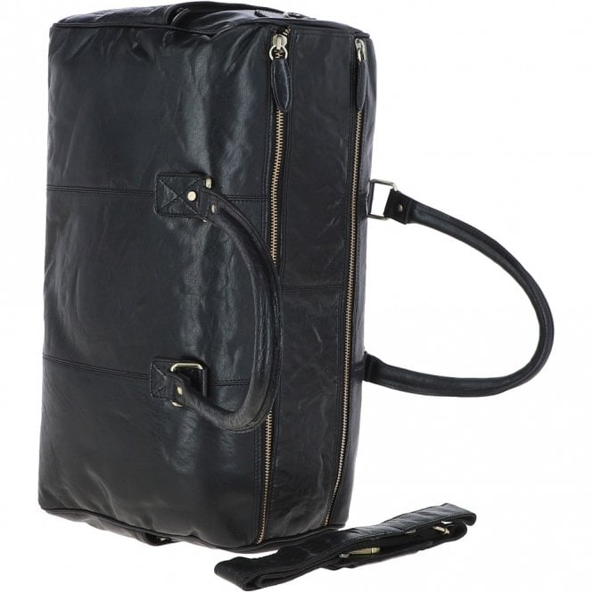 Ashwood Leather Ashwood Large Leather Holdall Black : G-30