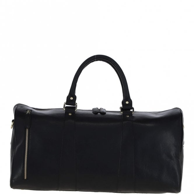 ashwood leather Ashwood Large Leather Holdall – Black: T-77