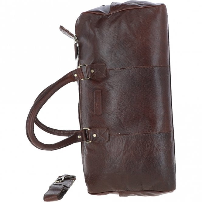 Ashwood Leather Ashwood Large Leather Holdall Brandy : G-30
