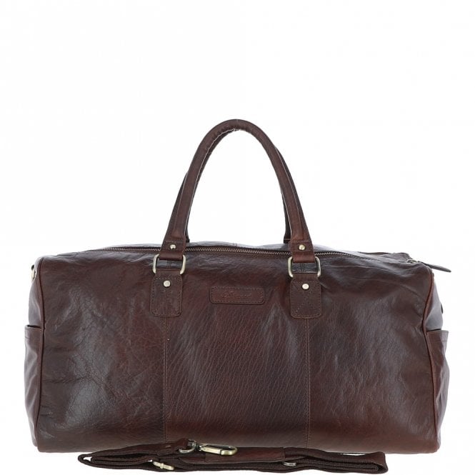 ashwood leather Ashwood Large Leather Holdall Brandy : G-30