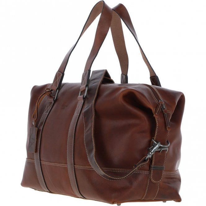 Ashwood Leather Ashwood Large Leather Holdall – Brown: FE-01