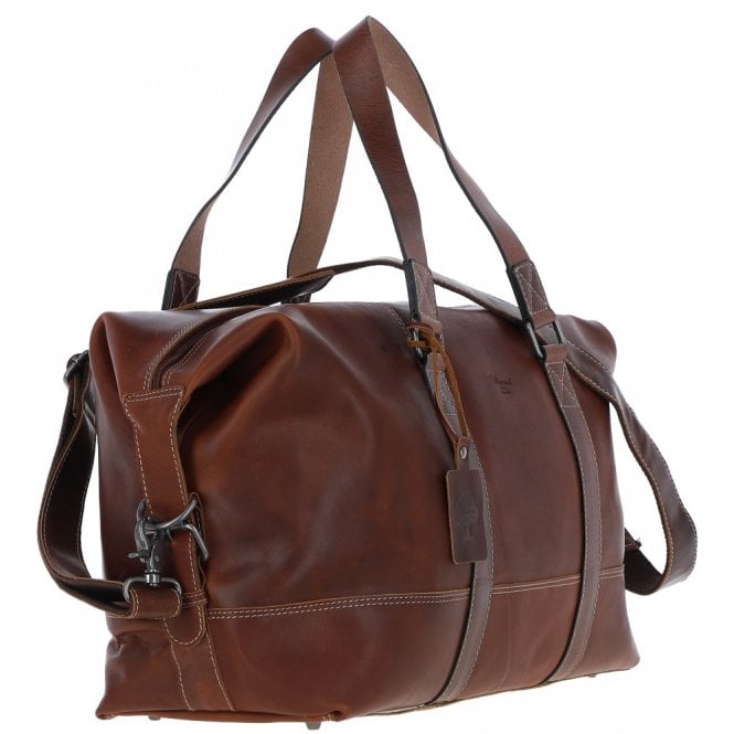 Ashwood Leather Ashwood Large Leather Holdall – Brown: FE-01
