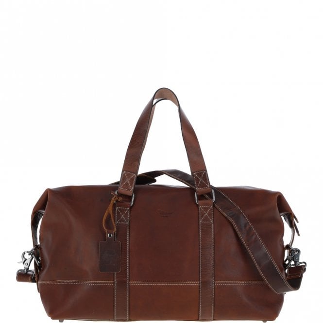 ashwood leather Ashwood Large Leather Holdall – Brown: FE-01