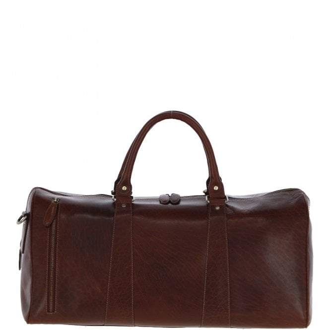 ashwood leather Ashwood Large Leather Holdall – Chestnut Tan: T-77