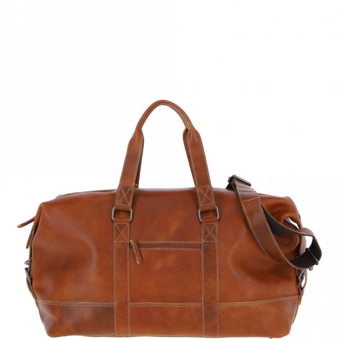 Ashwood Leather Ashwood Large Leather Holdall – Cognac: FE-06