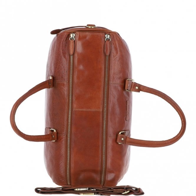 Ashwood Leather Ashwood Large Leather Holdall Tan : G-30