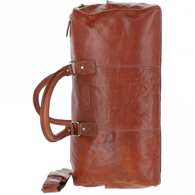 Ashwood Leather Ashwood Large Leather Holdall Tan : G-30