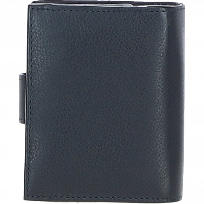 Ashwood Leather Ashwood Leather And Harris Tweed Three Compartment Wallet Navy/Pink: TW-12-06-NP