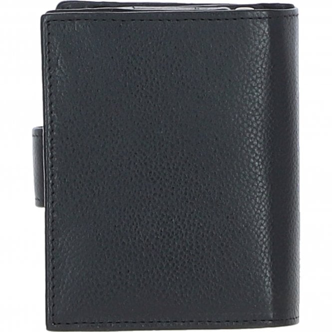 Ashwood Leather Ashwood Leather And Harris Tweed Three Compartment Wallet Black/White: TW-12-012-BW