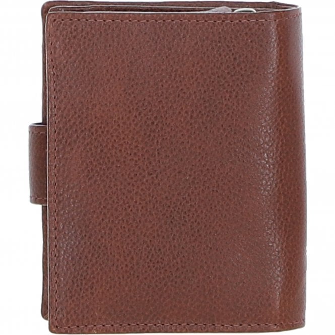 Ashwood Leather Ashwood Leather And Harris Tweed Three Compartment Wallet Tan/Green/Red: TW-12-08-TR