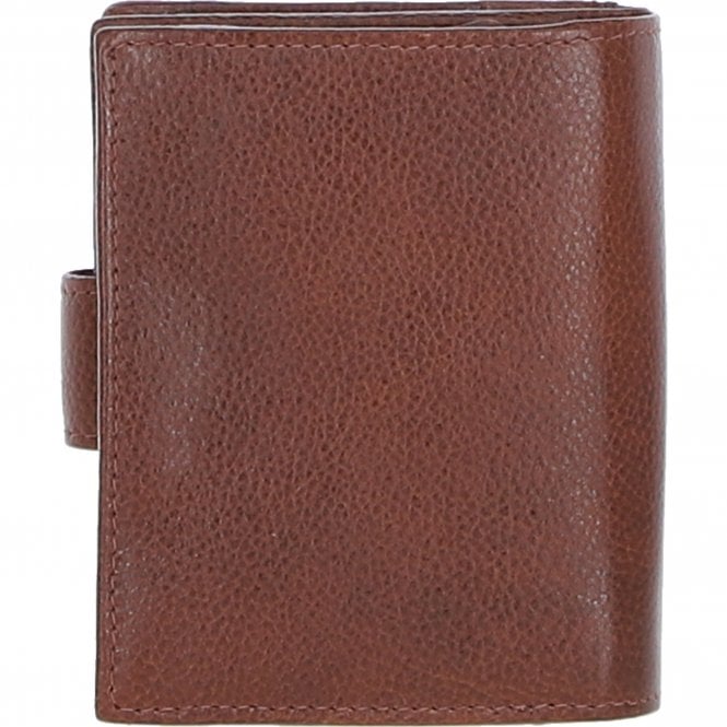Ashwood Leather Ashwood Leather And Tweed Three Compartment Wallet Tan/Green Check: TW-12-010-TGNH