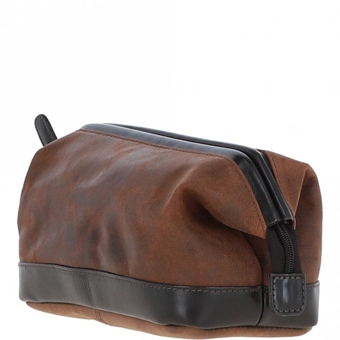 Ashwood Leather Ashwood Leather Wash Bag Brown: LOU