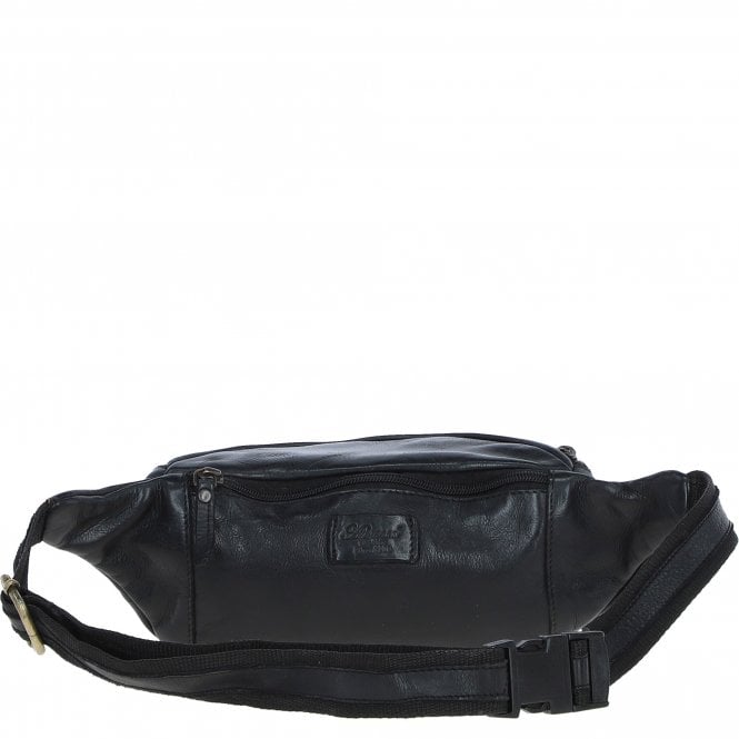 Ashwood Leather Ashwood Unisex Bum Bag Black: D-102