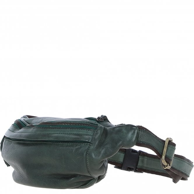 Ashwood Leather Ashwood Unisex Bum Bag Green: D-102