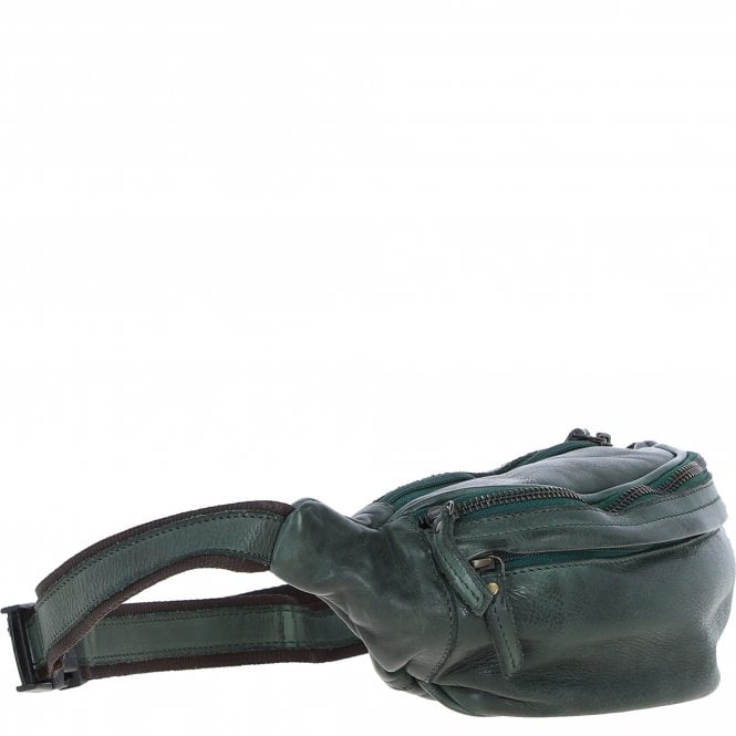 Ashwood Leather Ashwood Unisex Bum Bag Green: D-102
