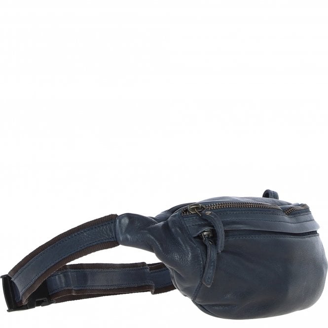 Ashwood Leather Ashwood Unisex Bum Bag Navy: D-102