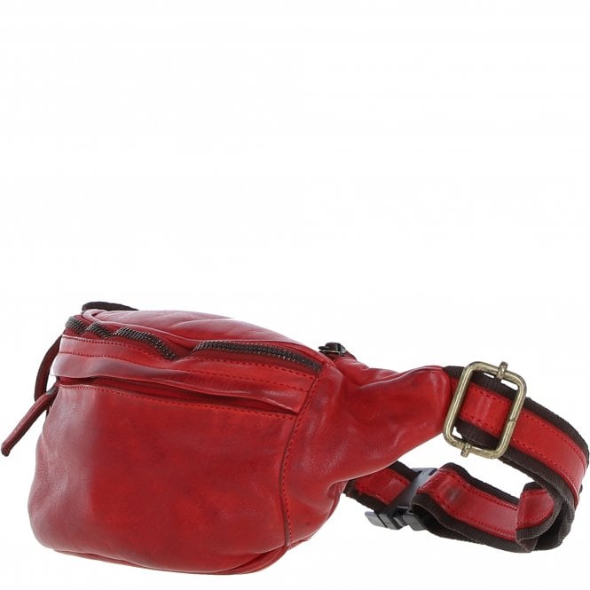 Ashwood Leather Ashwood Unisex Bum Bag Red: D-102