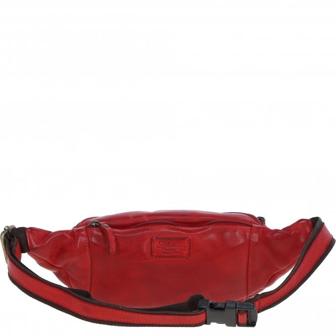 Ashwood Leather Ashwood Unisex Bum Bag Red: D-102