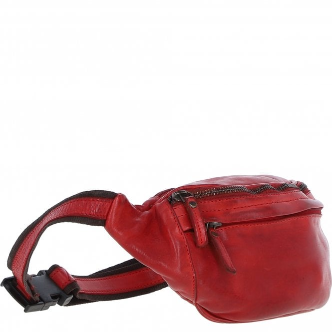 Ashwood Leather Ashwood Unisex Bum Bag Red: D-102