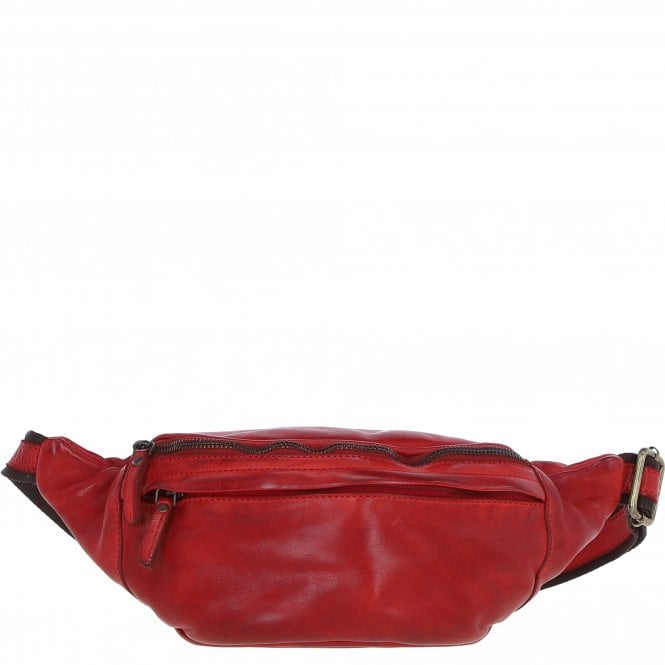 ashwood leather Ashwood Unisex Bum Bag Red: D-102