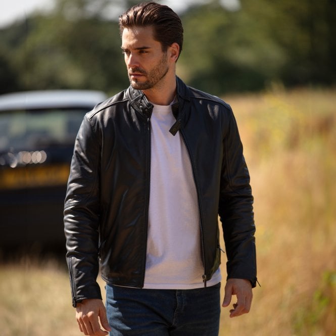 Ashwood Leather Ashwood Leather Biker Jacket Black: AWM-Charli