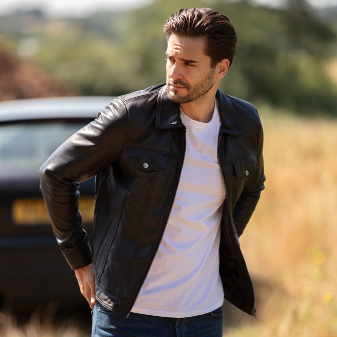 Ashwood Leather Ashwood Leather Bomber Jacket Black: 1896 | Becks