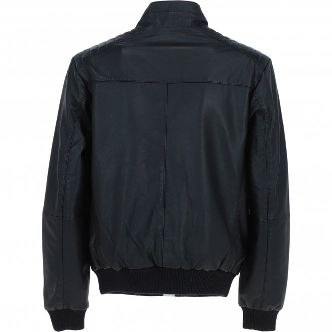 Ashwood Leather Ashwood Leather Bomber Jacket Black: AWM-784