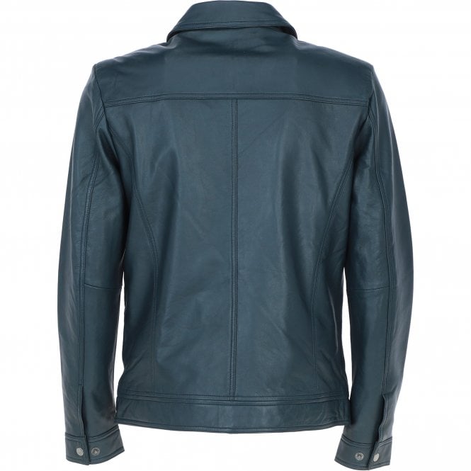 Ashwood Leather Ashwood Leather Bomber Jacket Navy: 1896 | Becks