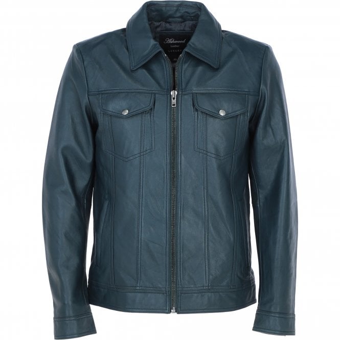 ashwood leather Ashwood Leather Bomber Jacket Navy: 1896 | Becks