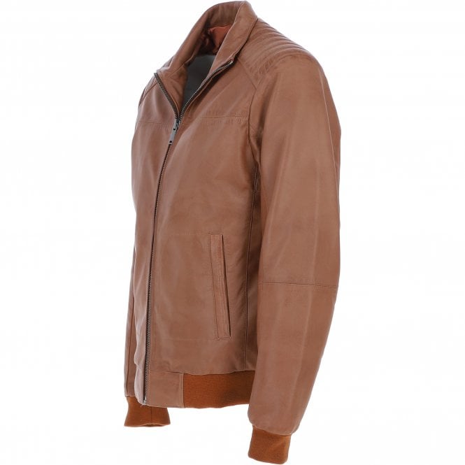Ashwood Leather Ashwood Leather Bomber Jacket Tan: AWM-784