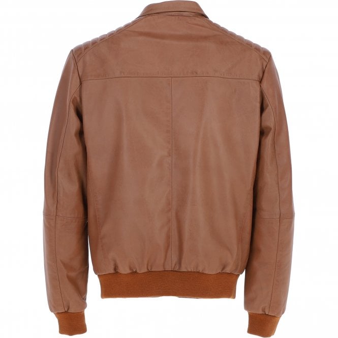 Ashwood Leather Ashwood Leather Bomber Jacket Tan: AWM-784