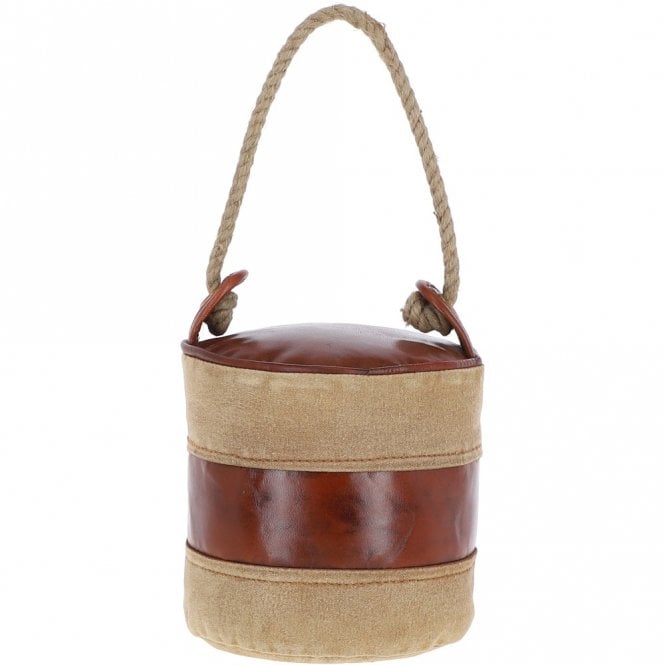 Ashwood Leather Ashwood Leather Cotton Door Stopper Brown: KI-026