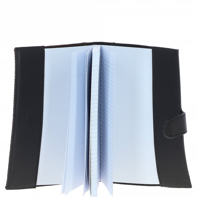 Ashwood Leather Ashwood Leather & Harris Tweed A5 Notebook Black/Green/Red: TW-19-07-BR