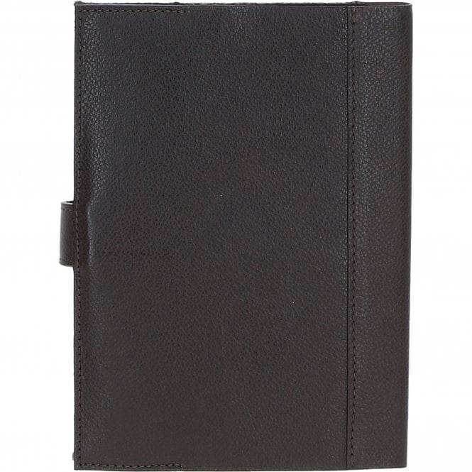 Ashwood Leather Ashwood Leather & Harris Tweed A5 Notebook Brown/Green: TW-19-09-BG