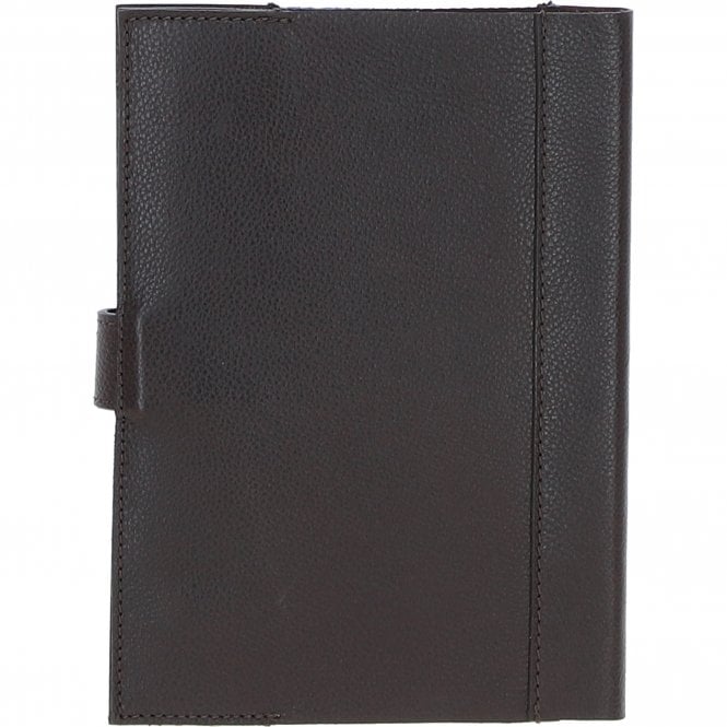 Ashwood Leather Ashwood Leather & Harris Tweed A5 Notebook Brown/Mcload: TW-19-01-BM