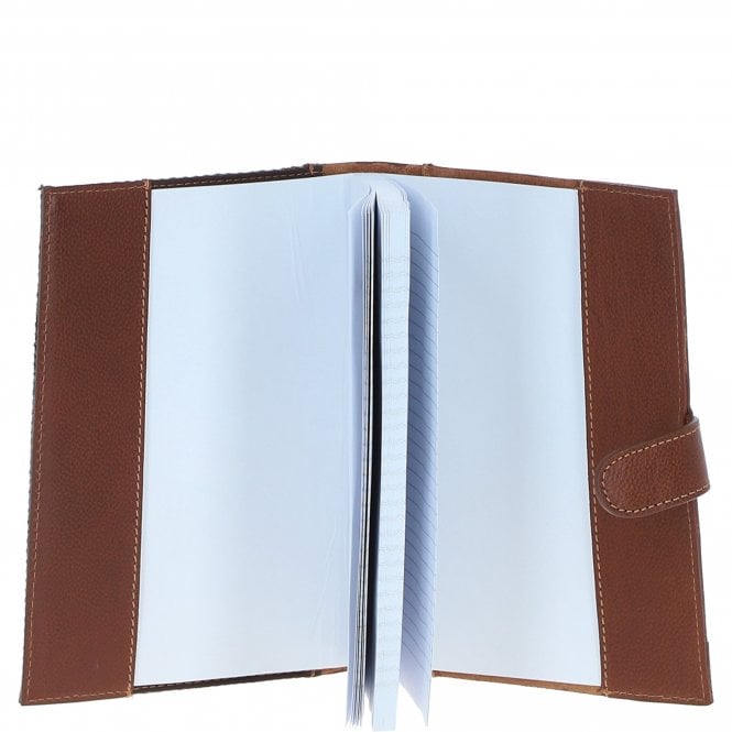 Ashwood Leather Ashwood Leather & Harris Tweed A5 Notebook Tan/Mcload: TW-19-02-TM