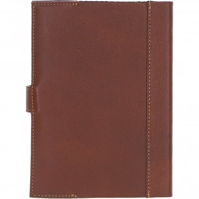 Ashwood Leather Ashwood Leather & Harris Tweed A5 Notebook Tan/Watch: TW-19-04-TW